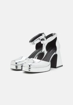Even&Odd Platform Heels - Silver-Coloured -Even&Odd 87394a7ce1ee47ab961d0b22aeb27853