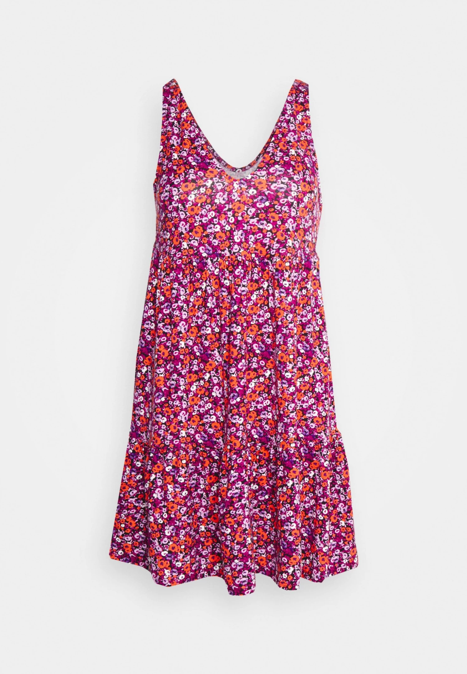 Even&Odd Sleeveless V Neck Volant Hem Flared Mini Dress (Eo-Ss23-C135-Sj) / Black - 802_Pink - 402_Orange - 205 - Day Dress - Black - 802_Pink - 402_Orange - 205 5 Even&Odd Sleeveless V Neck Volant Hem Flared Mini Dress (Eo-Ss23-C135-Sj) / Black - 802_Pink - 402_Orange - 205 - Day Dress - Black - 802_Pink - 402_Orange - 205 - Image 5