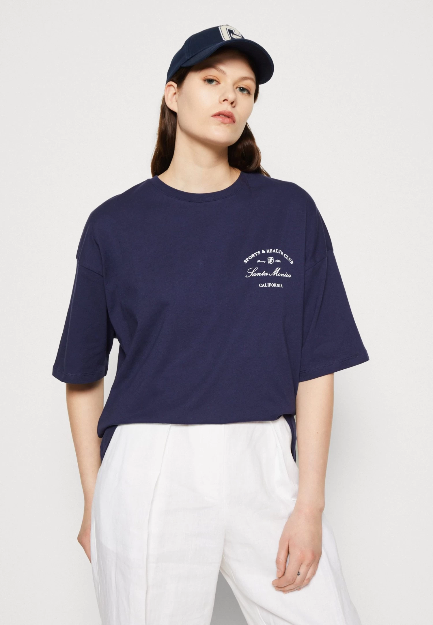 Even&Odd Print T-Shirt - Dark Blue 4 Even&Odd Print T-Shirt - Dark Blue - Image 4