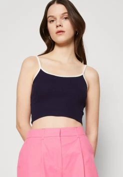 Even&Odd Multi Round Neck 2 Pack - Top - Blue/White -Even&Odd 956d8b97157447f894ec8ebfb8c0ef6f