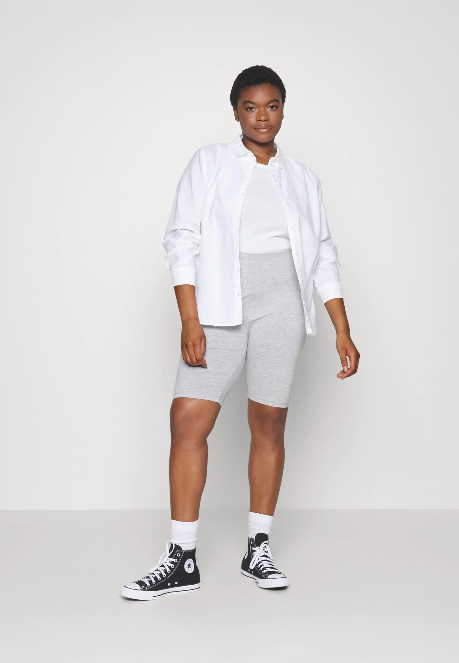 2 Pack- Shorts - Black/Mottled Light Grey 1 2 Pack- Shorts - Black/Mottled Light Grey