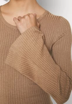 Even&Odd Knit Loose Fit Flared Sleeves Dress - Jumper Dress - Camel -Even&Odd 985c9311c81247d590fd7ae7363ae86a