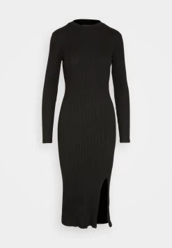 Even&Odd Circ Long Sleeves Midi High Slit Dress - Shift Dress -Even&Odd 99fe3bd0627143fca3839945025a19ba