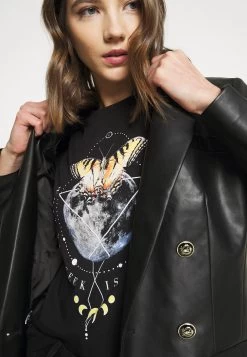 Even&Odd Hattie Moon And Butterly Tee - Print T-Shirt - Black -Even&Odd 9f603111deaa42f8baea2ee2fadb43f0