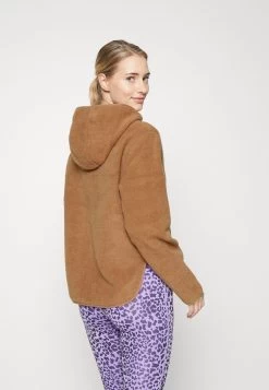 Fleece Jacket - Light Brown -Even&Odd 9f78421cb48e444dba184121659098fe