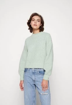 Even&Odd Moss Stitch Jumper - Jumper - Light Green -Even&Odd 9f9f2f84b81446678be2c3cd6ed9f8e8