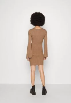 Even&Odd Knit Loose Fit Flared Sleeves Dress - Jumper Dress - Camel -Even&Odd a23ed7db08e747158081f9e23ee8b51d