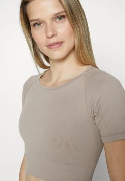 Print T-Shirt - Taupe 11 Print T-Shirt - Taupe -Even&Odd a35d217175e447d0a4747d1cbab8053b