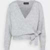 Even&Odd Cardigan - Mottled Light Grey