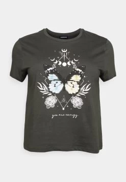 Print T-Shirt - Anthracite -Even&Odd a454125220934cdb90e68faa6ab97d0d