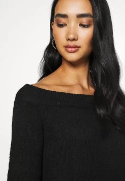 Even&Odd Schulterfrei Mini Strickkleid - Jumper Dress - Black -Even&Odd a91d161f3d154e4a91c1e0db7ab612dd