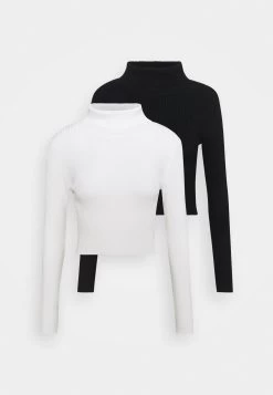Even&Odd Cropped Turtle Neck 2 Pack - Jumper - Black/ White -Even&Odd ab80f7e617654e94a6ec0dc086796d5b