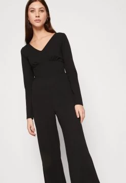 Even&Odd Wide Leg Long Sleeves Bodice - Jumpsuit - Black 9 Even&Odd Wide Leg Long Sleeves Bodice - Jumpsuit - Black -Even&Odd ad28c04fb01448e9bcf880bfd6f93fb0