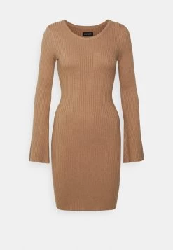 Even&Odd Knit Loose Fit Flared Sleeves Dress - Jumper Dress - Camel -Even&Odd ae7acf3e8a0d4e8cb7a2aa4bf1ce1789