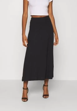 Even&Odd Basic Maxi Skirt - A-Line Skirt - Black