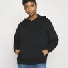 Even&Odd Hoodie Long Without Drawcord And Pocket - Hoodie - Black