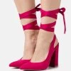 Even&Odd Lace-Up Heels - Pink