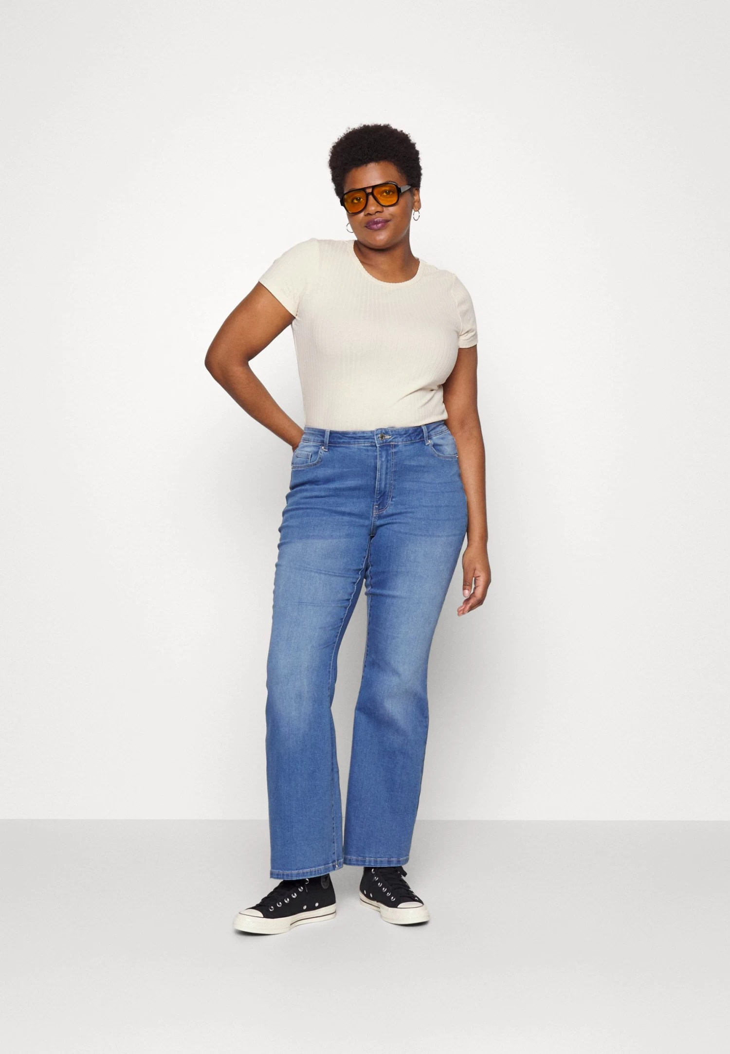 2 Pack - Basic T-Shirt - Dark Brown/Off-White 1 2 Pack - Basic T-Shirt - Dark Brown/Off-White