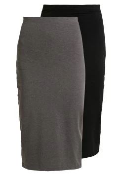 Even&Odd 2 Pack - Pencil Skirt - Black/ Grey