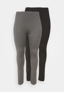 2 Pack - Leggings - Trousers - Black/Grey