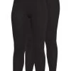2 Pack- Leggings - Trousers - Black/Black
