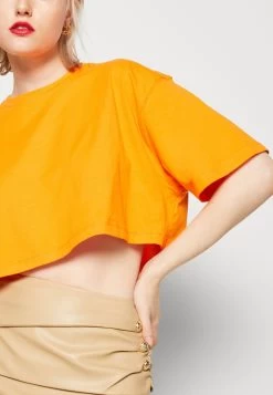 Even&Odd 2Pack - Basic T-Shirt - White/Orange -Even&Odd ccfdfb7d72634052afe91208b3e08cdb