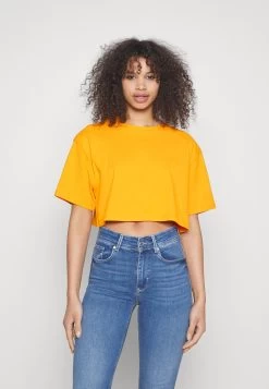 Ultra Crop Tee 2Pack - Basic T-Shirt - White/Orange -Even&Odd d3da0fe5fd89457f806f0026e8e252d0