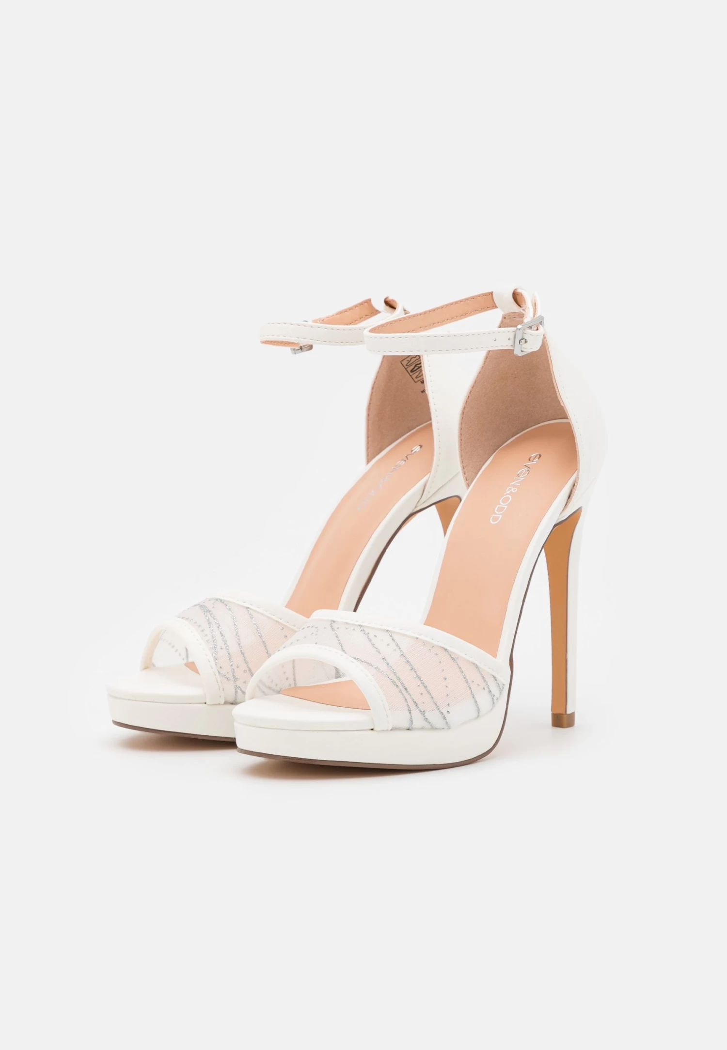 Even&Odd High Heeled Sandals - White 2 Even&Odd High Heeled Sandals - White - Image 2