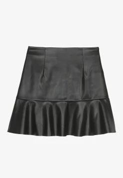 Even&Odd Leather Skirt - Black -Even&Odd db6da47969fc4007b81fe57a30c1a00f