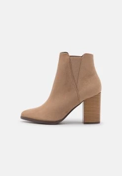 High Heeled Ankle Boots - Beige 7 High Heeled Ankle Boots - Beige -Even&Odd e05ca3ae513e43d39e3ab4dbed6c56b8