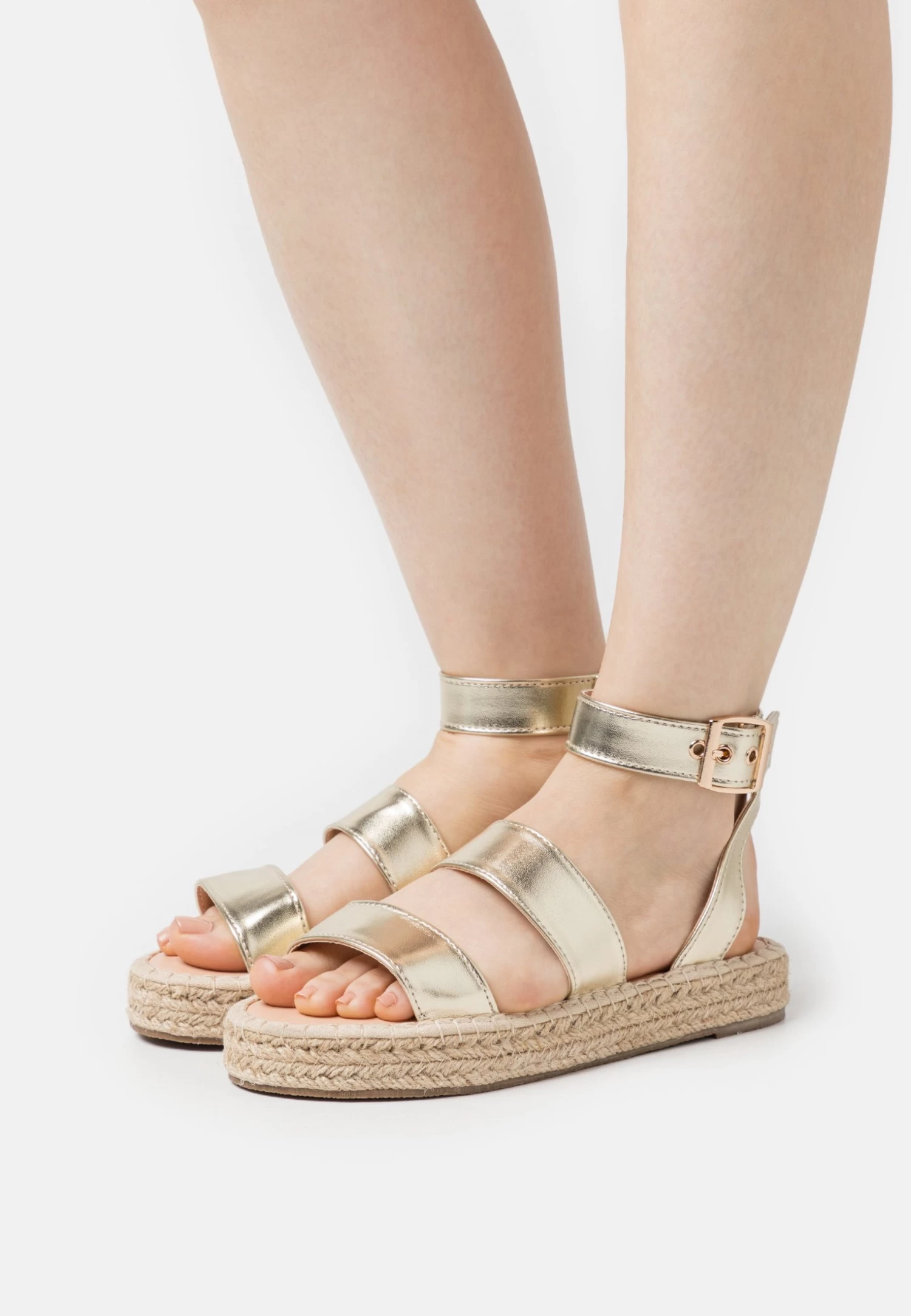 Platform Sandals - Gold 1 Platform Sandals - Gold