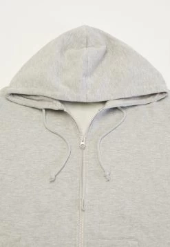 Even&Odd Zip-Up Sweatshirt - Mottled Grey -Even&Odd e3a47891c8e445eea6dea58fc20ffdb5