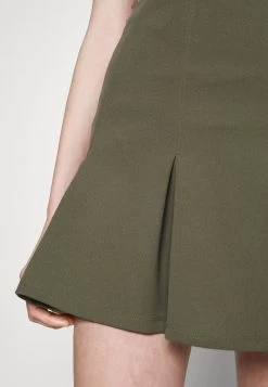 Even&Odd Mini Skirt -Khaki -Even&Odd e5aff10a66b5492386839183396ebfa8