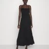 Dress With Tiered Skirt - Maxi Dress - 802 - Black