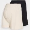 2 Pack- Shorts - Black/ Beige