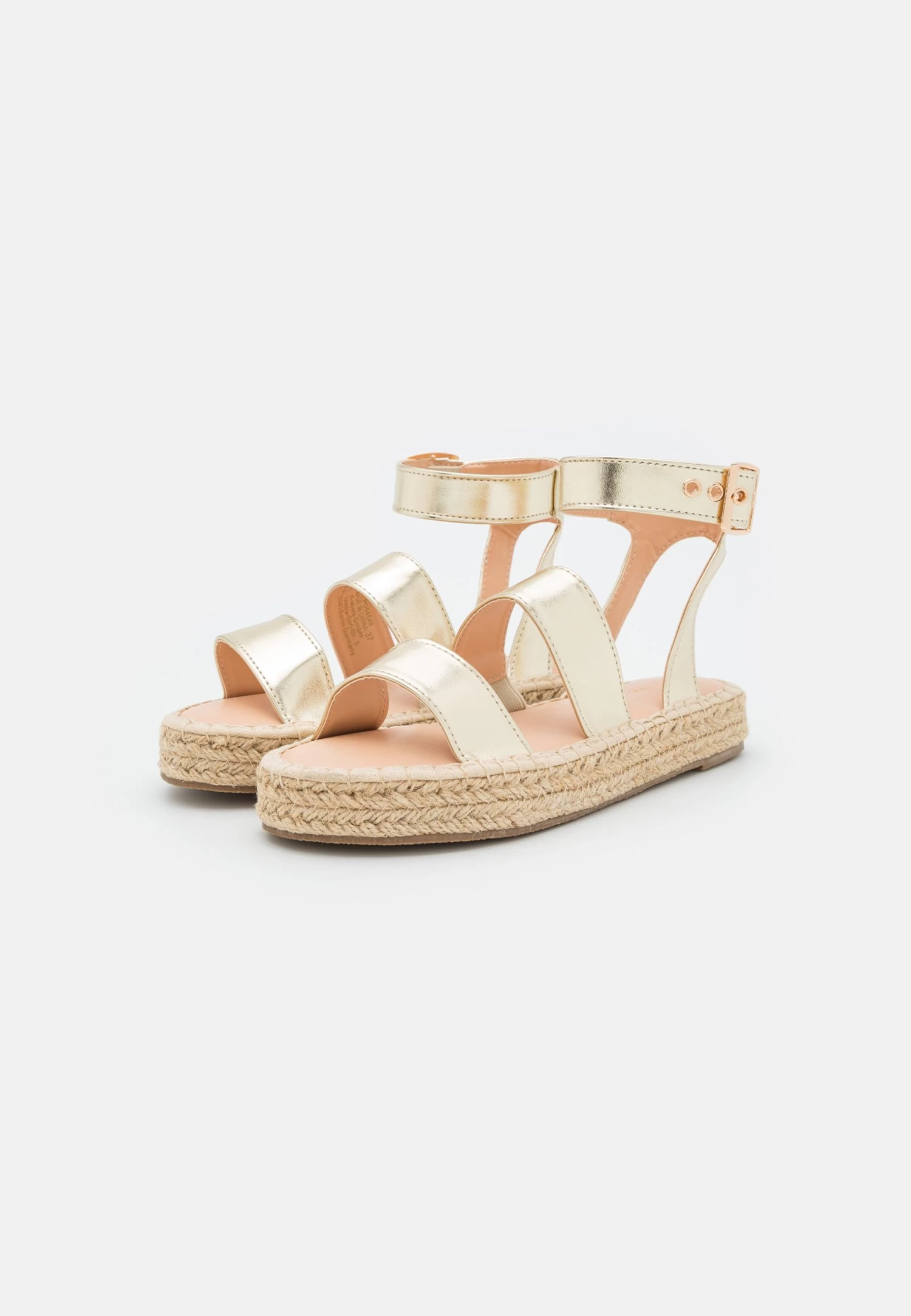 Platform Sandals - Gold 3 Platform Sandals - Gold - Image 3