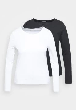 2 Pack - Long Sleeved Top - Black/White 10 2 Pack - Long Sleeved Top - Black/White -Even&Odd eb93c52f68094ad3bd931077c476458c