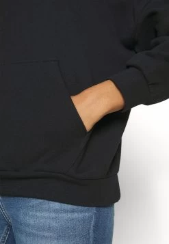 Even&Odd Hoodie Long Without Drawcord And Pocket - Hoodie - Black -Even&Odd ec7f8b9cb5104641a9aa9b1065242341