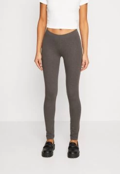 Even&Odd 3 Pack - Leggings - Trousers - Black/Khaki/Mottled Dark Grey -Even&Odd f1a0445c0f574f7385b21fbaa3f198e0