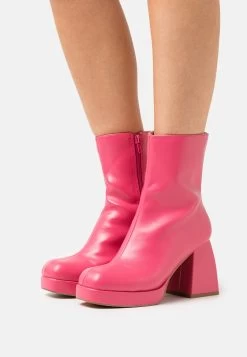 Even&Odd Platform Ankle Boots - Pink
