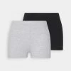 Even&Odd 2 Pack - Shorts - Black/Mottled Light Grey