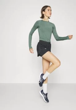 Long Sleeved Top - Dark Green -Even&Odd f5b92d0be7ee42cda0c5cc272ce4d635