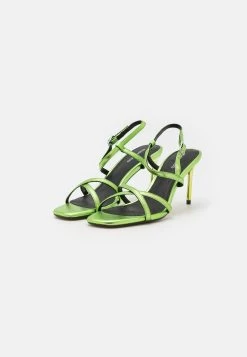 Even&Odd Leather- High Heeled Sandals - Green 8 Even&Odd Leather- High Heeled Sandals - Green -Even&Odd f5f812e8c2864e15888b5cde8f529aea