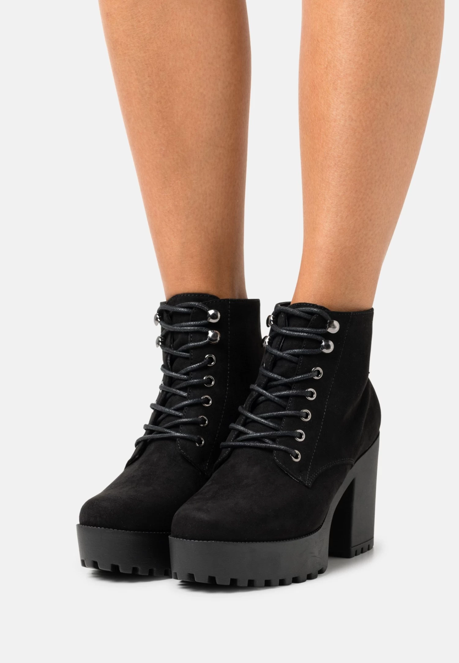 Lace-Up Ankle Boots - Black 1 Lace-Up Ankle Boots - Black