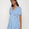 Jersey Dress - Blue/White