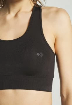 Medium Support Sports Bra - Black -Even&Odd fb4fea30679a473d940400fe77204233