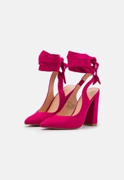 Even&Odd Lace-Up Heels - Pink -Even&Odd ffe43638bc1e4a009c5ca1abce7e023f
